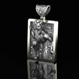 Stainless Steel Skull Devil Pendant Motorcycle Party Steampunk Pendant
