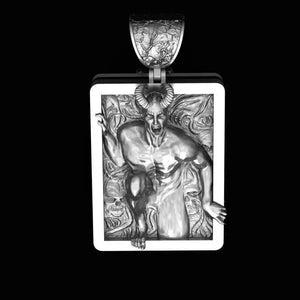 Stainless Steel Skull Devil Pendant Motorcycle Party Steampunk Pendant