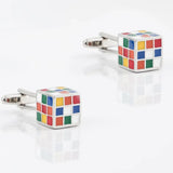 Rubiks Cube Cufflinks Casual Banquet Accessories