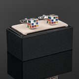 Rubiks Cube Cufflinks Casual Banquet Accessories