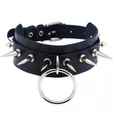 PU Punk Style Traction Rope Collar Chain Fun Traction Rope