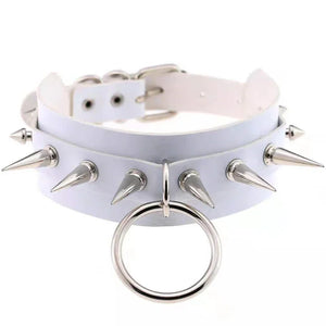 PU Punk Style Traction Rope Collar Chain Fun Traction Rope
