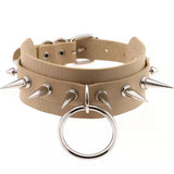 PU Punk Style Traction Rope Collar Chain Fun Traction Rope