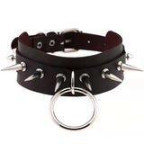 PU Punk Style Traction Rope Collar Chain Fun Traction Rope