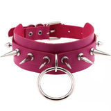 PU Punk Style Traction Rope Collar Chain Fun Traction Rope
