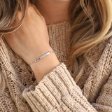 Stainless Steel Name Bracelet for Couples - Adjustable Jewelry Gift