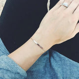 Stainless Steel Name Bracelet for Couples - Adjustable Jewelry Gift