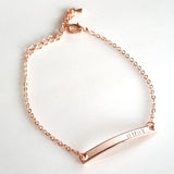 Stainless Steel Name Bracelet for Couples - Adjustable Jewelry Gift