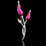 Personality Tulip Brooch Jewelry For Women/men Metal Scarf Wedding Gift