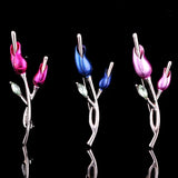 Personality Tulip Brooch Jewelry For Women/men Metal Scarf Wedding Gift
