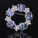 Personality Wreath Brooch Jewelry Metal Scarf Wedding Gift
