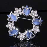Personality Wreath Brooch Jewelry Metal Scarf Wedding Gift