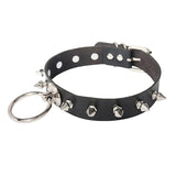 Punk Rivets Spiked Nails Women's Necklace Leather Collar