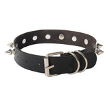 Punk Rivets Spiked Nails Women's Necklace Leather Collar
