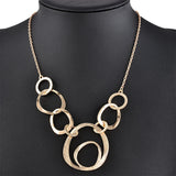Exaggeration Circle Short Necklace Sweater Chain Jewelry