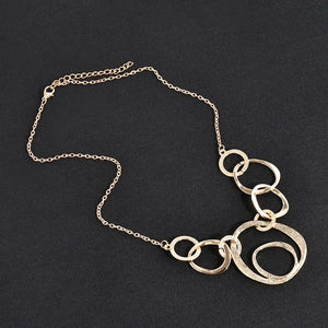 Exaggeration Circle Short Necklace Sweater Chain Jewelry