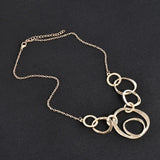 Exaggeration Circle Short Necklace Sweater Chain Jewelry