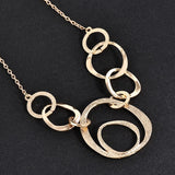 Exaggeration Circle Short Necklace Sweater Chain Jewelry