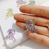 Minimalist Acrylic Resin Earring Patch, 10pcs