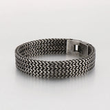 Square Fish Scale Men's Stainless Steel Tide Bracelet