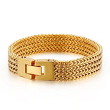 Square Fish Scale Men's Stainless Steel Tide Bracelet