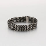 Square Fish Scale Men's Stainless Steel Tide Bracelet
