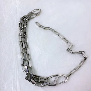 Fashionable street car wind metal chain necklace