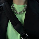 Fashionable street car wind metal chain necklace