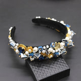 Baroque Crystal Pearl Headband Multicolor 903