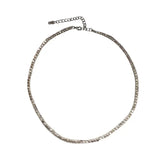 Cold Temperament Square Bead Necklace Metal Clavicle Chain