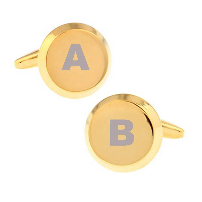 Personalized Men's French Cufflinks - Laser Engraved