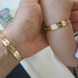 Custom Stainless Steel Baby Name Bracelet for Mom