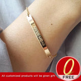 Custom Stainless Steel Baby Name Bracelet for Mom