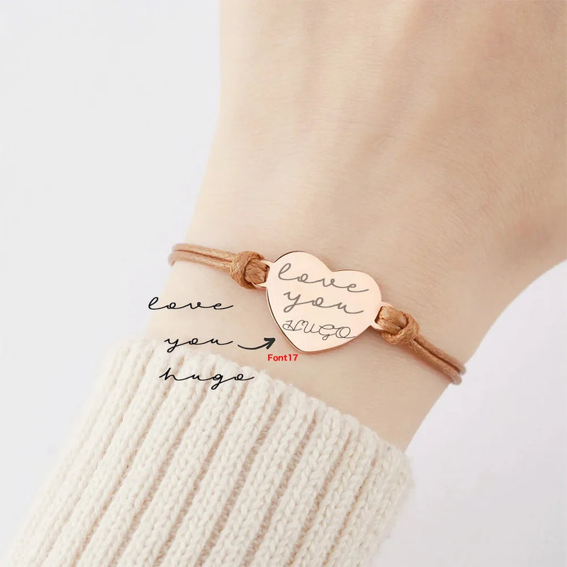 Personalized Couple Jewelry Name Bracelets Stainless Steel Engraved