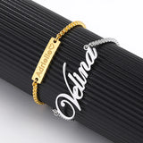 Personalized Baby Name Bracelet Stainless Steel Adjustable Bracelet