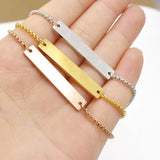Personalized Baby Name Bracelet Stainless Steel Adjustable Bracelet