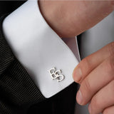Custom Initials Cufflinks Stainless Steel Letter Cuff Links