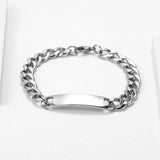 Custom Men's Name Bracelet Stainless Steel Gift
