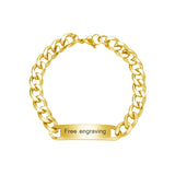 Custom Men's Name Bracelet Stainless Steel Gift