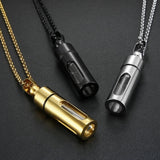 Personalized Cylinder Urn Necklace for Ashes Clear Tube Vial Pendant Keepsake