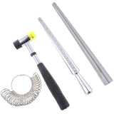 Professional Jewelry Tools Set with Sizer and Rubber Hammer