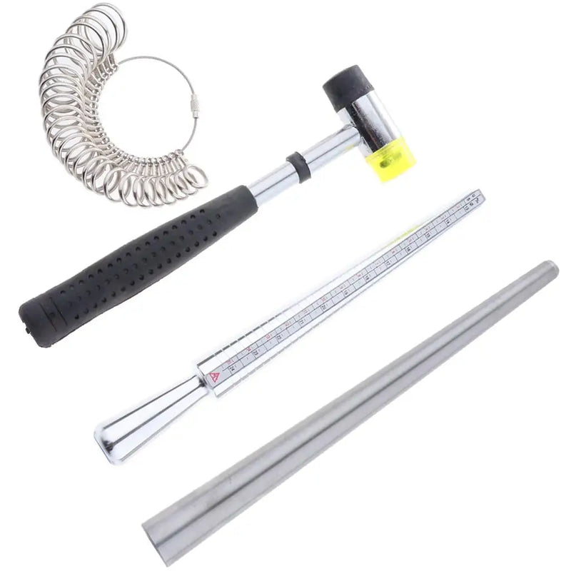 Professional Jewelry Tools Set with Sizer and Rubber Hammer