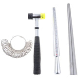 Professional Jewelry Tools Set with Sizer and Rubber Hammer
