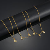 Personalized Stainless Steel Zircon Necklace