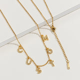 Personalized Stainless Steel Zircon Necklace