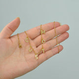 Personalized Stainless Steel Zircon Necklace