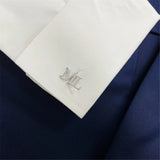 Personalized Stainless Steel Cufflinks Initials Men French Shirt Wedding Jewelry