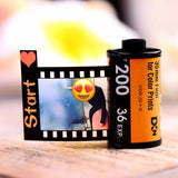 Custom 10pcs Photos Film Roll Keychain Couple DIY Photo Albums Cover Keyrings