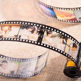 Custom 10pcs Photos Film Roll Keychain Couple DIY Photo Albums Cover Keyrings