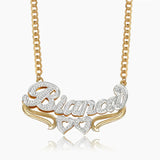 Custom 18K Double Plated Name Necklace Stainless Steel Jewelry